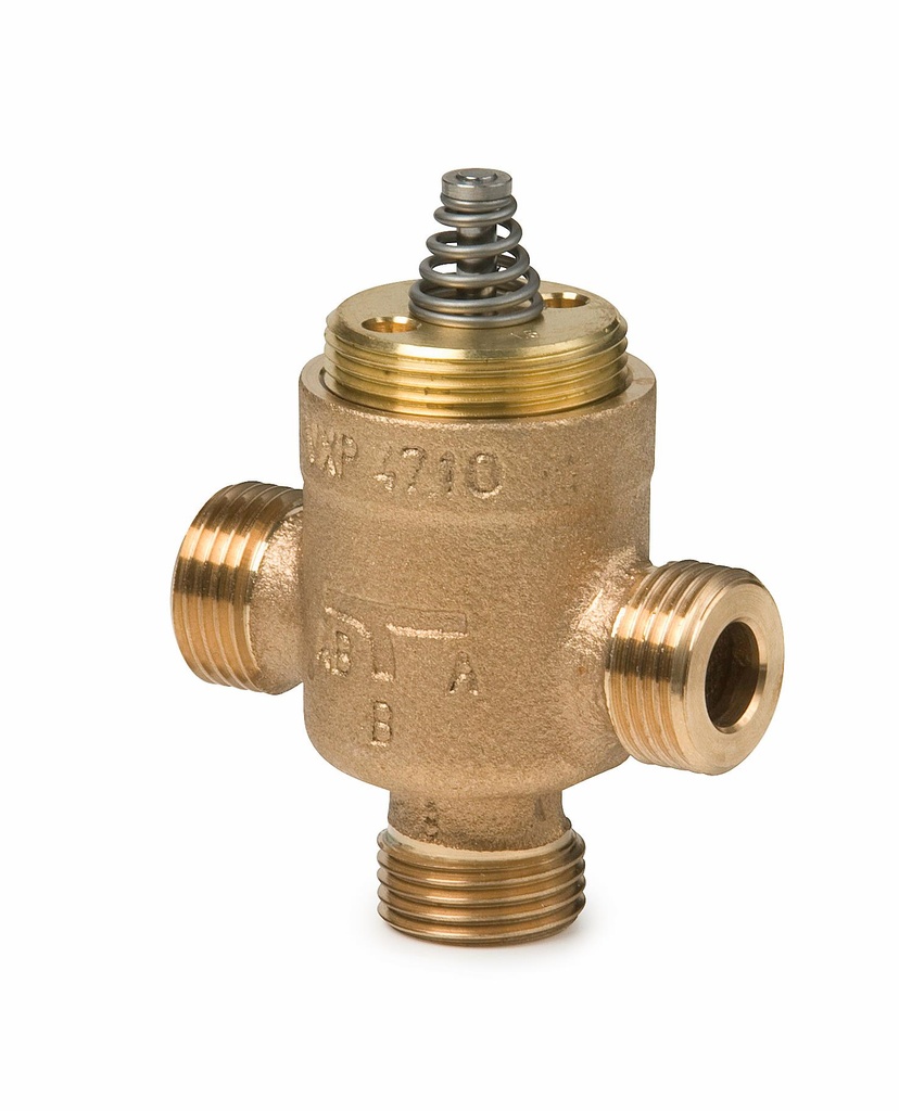 Vanne à 3 voies, filetage extérieur, PN16, DN20, kvs 2,5